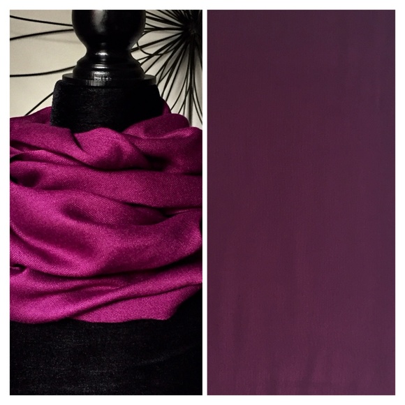Accessories - Dark Wine coloured scarf | 72" x 23"